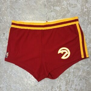 Vintage 80s Atlanta Hawks Basketball‎ Shorts Mens XL Red USA Sand Knit McGregor